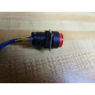 Omron M2GT-7001-3 Push Button Switch M2GT70013 Red3 Wire Leads - Used