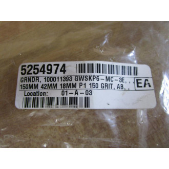Grindstone RBN003242 Abrasive Wheel 100011393 - New No Box