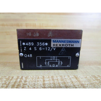 Mannesmann  Rexroth Z 4 S 6-12V Manifold Valve 489 356 Q48 - New No Box