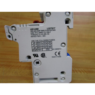 FerrazShawmut US143M 50A Fuse Holder L227917 - Used