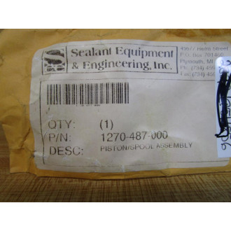Sealant Equipment 1270-487-000 Piston Spool Assembly 1270487000