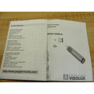 Pepperl + Fuchs 087992 Diffusive Sensor