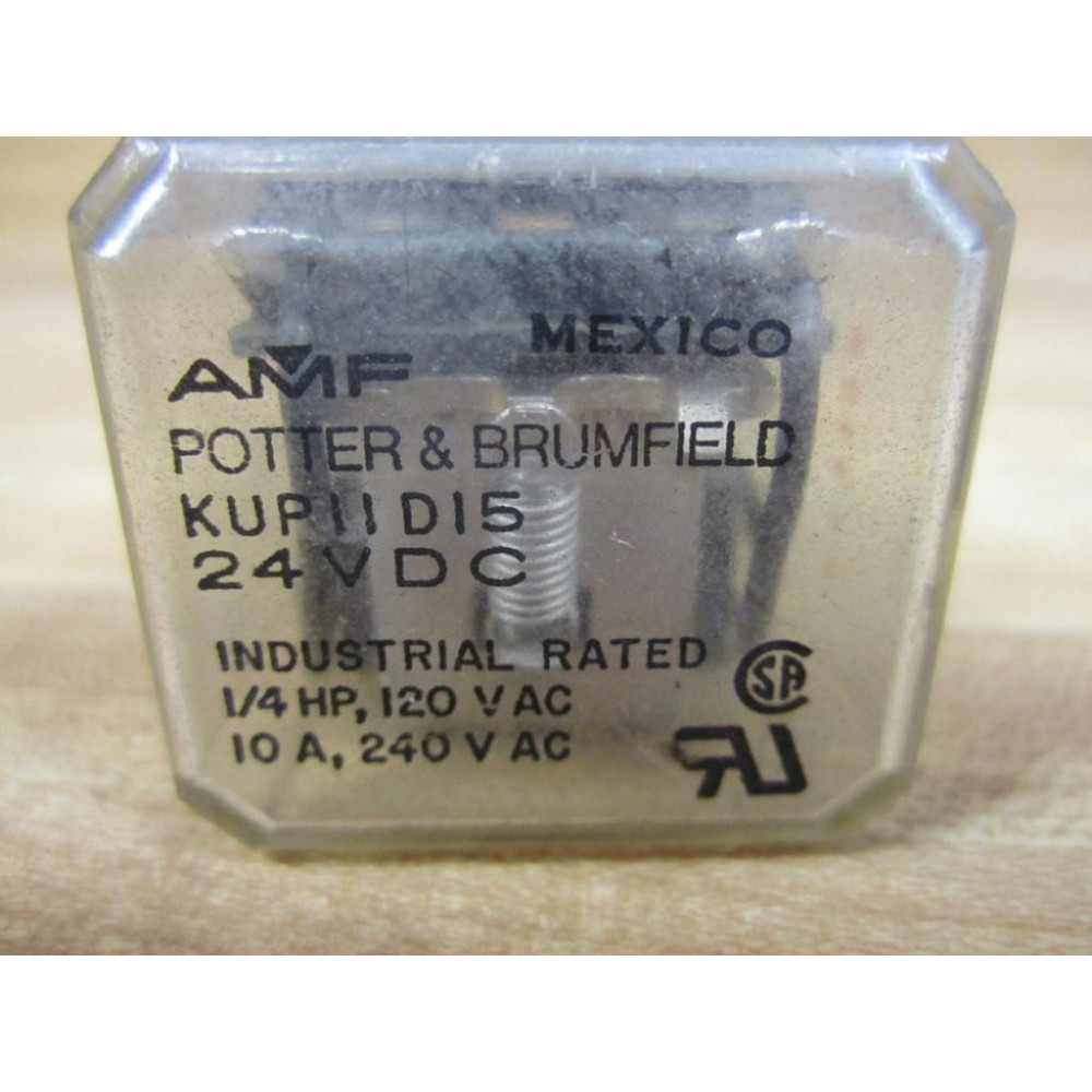 Potter & Brumfield KUP-11D15-12V Relay KUP-11D15-12-12V DC - Used