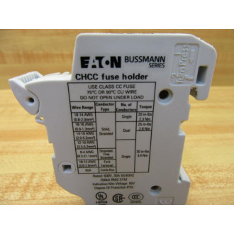 Bussmann CHCC Buss Fuse Holder 30A 1 Pole CHCC1DU - Used