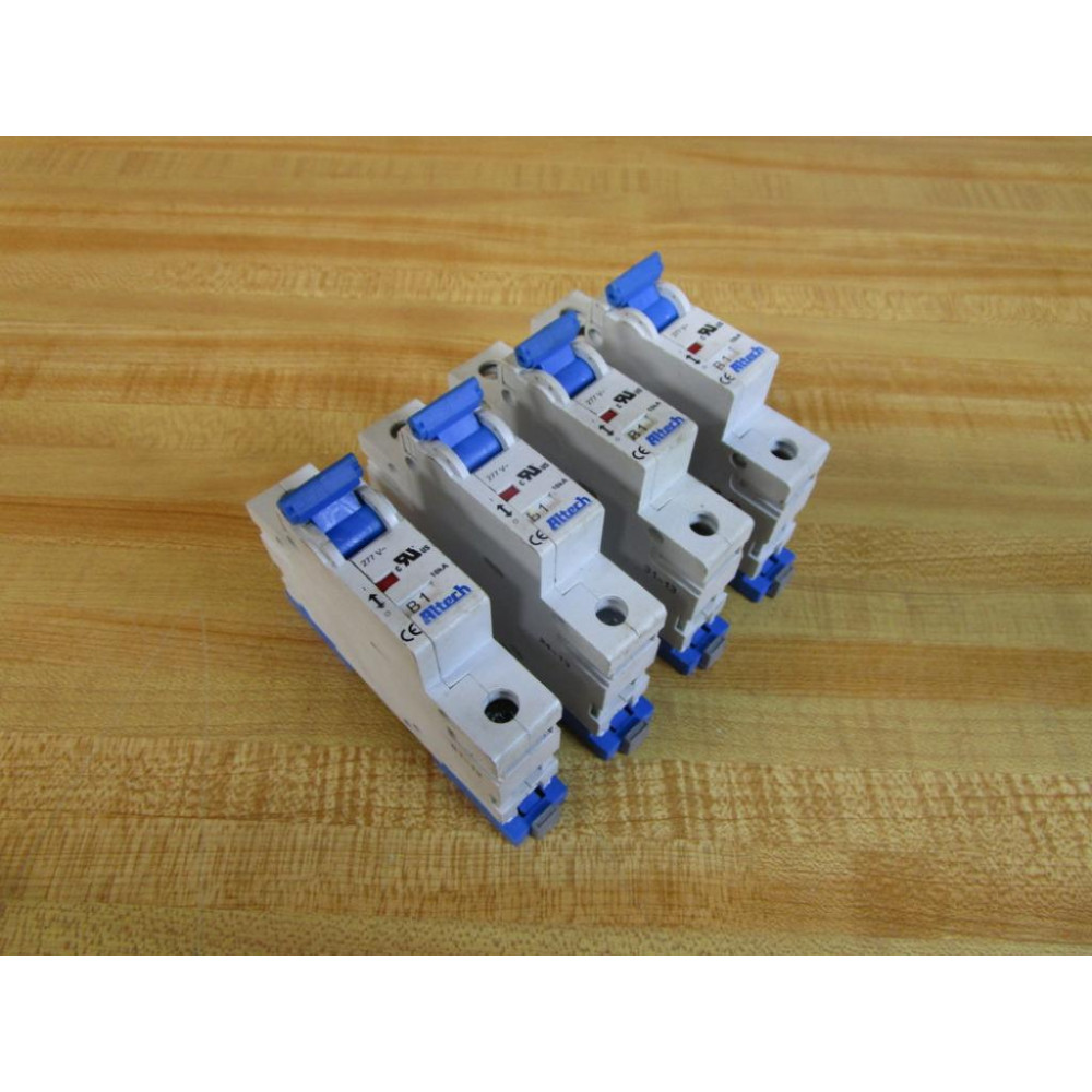 Altech 1BU1R 1A Miniature Circuit Breaker 1BU01R (Pack of 4) - Used