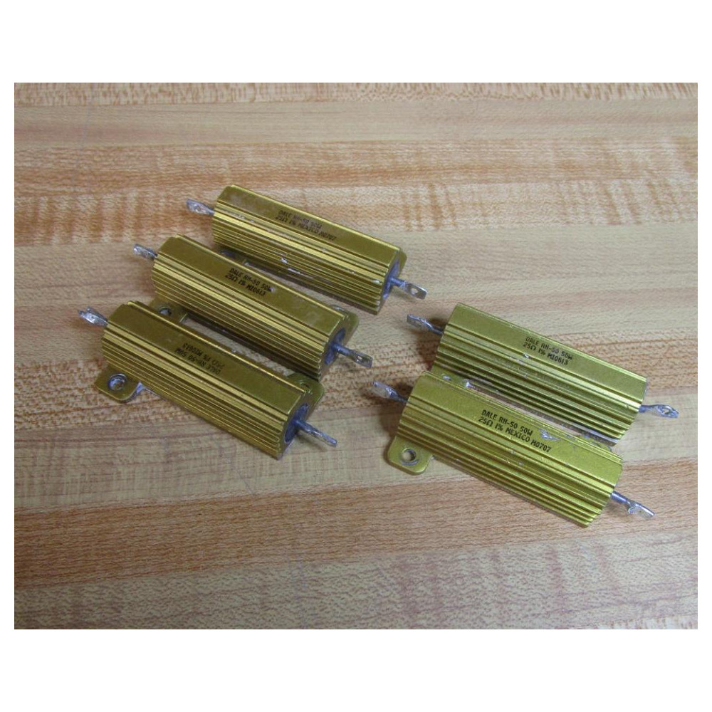 Dale Vishay RH50 Resistor 50W 25K OHM (Pack of 5) - Used