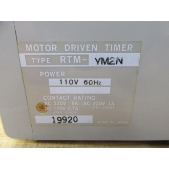 Izumi RTM-YM2N Motor Driven Timer RTMYM2N - Used
