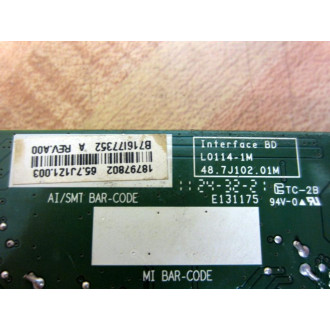 Dell L0114-1M Interface Board 48.7J102.01M - Used