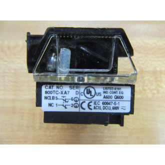 Allen Bradley 800TC-XA7 Contact Block 800TCXA7