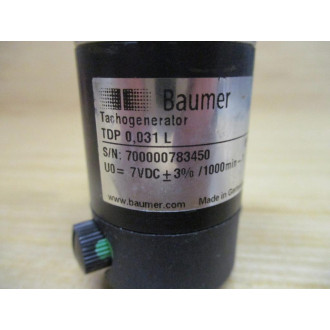 Baumer TDP 0,031L Hubner Tachogenerator TDP0031L - New No Box