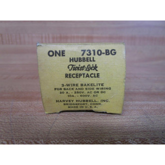 Hubbell 7310-BG Twist-Lock Receptacle 7310BG (Pack of 2)