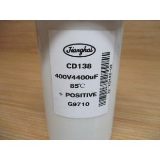 Jianghai CD138 400V 4400uF Capacitor CD138 Cracked Housing - New No Box