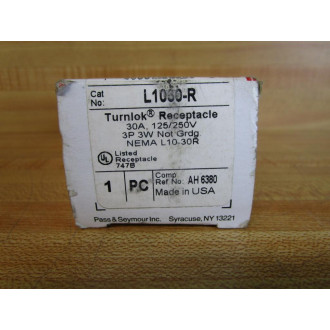 Pass & Seymour L10-30-R 30A Turnlock Receptacle L1030R