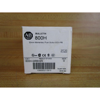 Allen Bradley 800H-QRBH2R Button 800HQRBH2R w800TC-N374 & 800T-XA