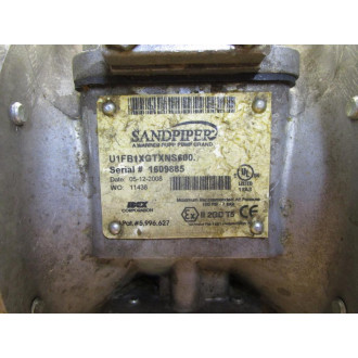 Sandpiper U1FB1XGTXNS600 Metallic Ball Valve Pump - Used