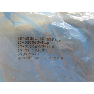 Amphenol 10-820070-1-1-P Connector Plug 97-3106A-18-11P (Pack of 3)