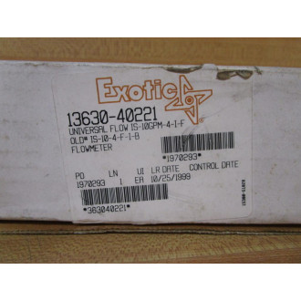 Universal Flow Monitors 13630-40221 Insight Flow Meter IS-10GPM-4-I-F