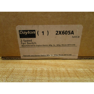Dayton 3338450 2-Speed Fan Switch MC3 2X605A