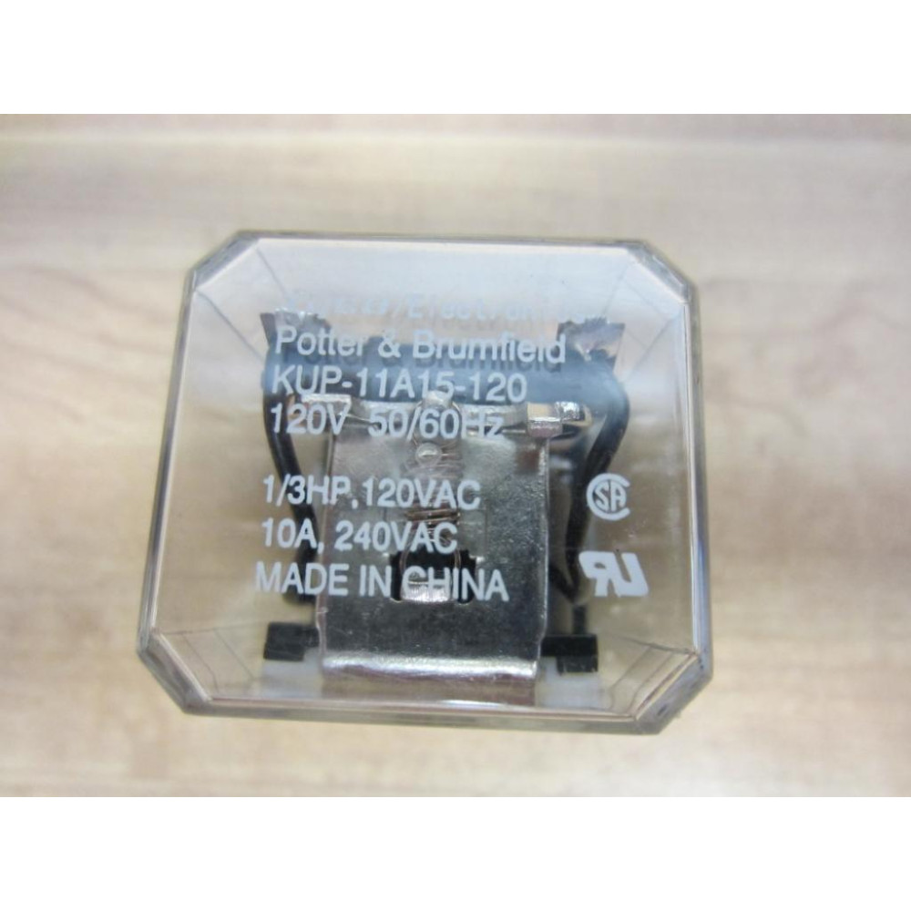 Potter & Brumfield KUP-11A15-120VAC Relay KUP-11A15-120V - New No Box