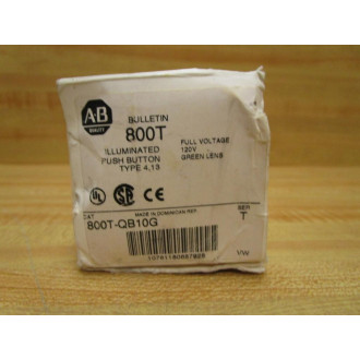 Allen Bradley 800T-QB10 Button Series T With Green Cap