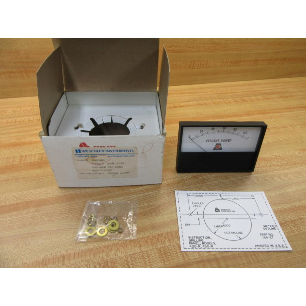 Weschler Instruments 34062A00 Triplett 420R 0-110