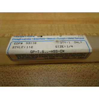 Greenfield Industries GP-T.S..-HSS-OX Drill Bit 53116