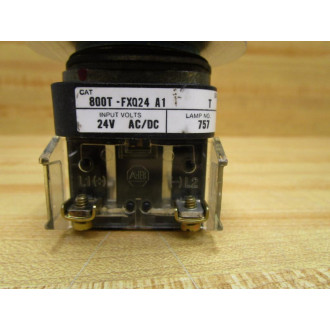 Allen Bradley 800T-FXQ24 A1 Button 800TFXQ24A1 Red 800T-FXQ24RA1 - Used