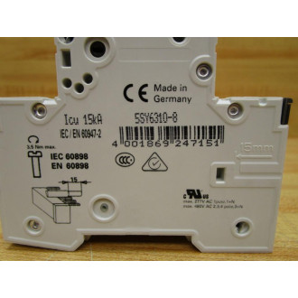 Siemens 5SY6310-8 10A Miniature Circuit Breaker 5SY63 MCB D10