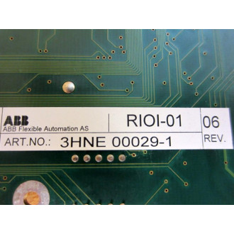 ABB 3HNE-00025 RIOI-01 Circuit Board 3HNE00025 3HNE00029-1 - Used