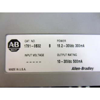 Allen Bradley 1791-0B32 DC Ouput IO Module 1791-OB32 Ser B