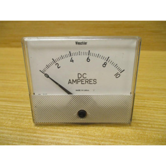 Weschler 8435D55H04 DC Amperes Meter 0-10 DC Amperes - Used