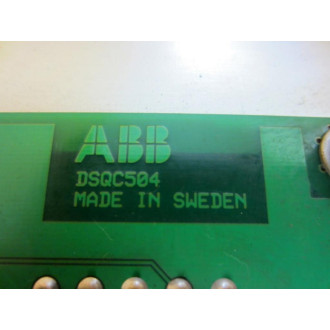 ABB 93-41-08 DSQC504 Connection Bd 3HAC4158-1 3HAC5689-103 wCover - Used