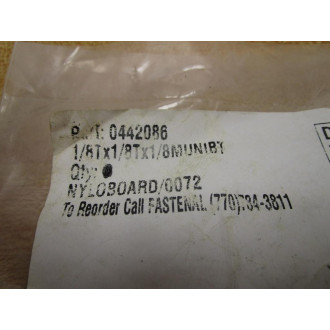 Fastenal 0442086 18" Push To Connect Branch Tee (Pack of 4)