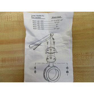 Generic 8687-RC-940-4" 5" Lever handle Kit 8687RC94045