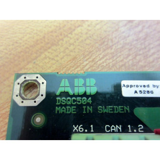 ABB 93-41-08 DSQC504 Connection Bd 3HAC4158-1 3HAC 4158-104 wCover - Used