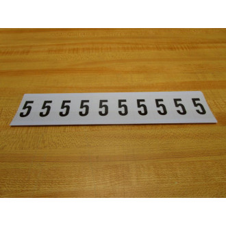 Stranco AM1-5 Instant Symbol Labels Number 5 AM15 (Pack of 25)