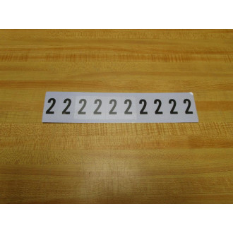Stranco AM1-2 Number 2 Instant Symbol Labels AM12 (Pack of 25)