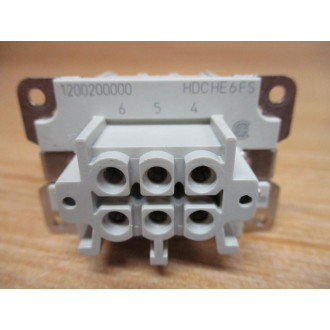 Weidmuller HDCHE6FS HDC Insert 1200200000 - New No Box