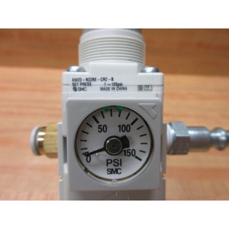 SMC AW20-N02BE-CRZ-B Regulator AW20N02BECRZB WBracket - New No Box