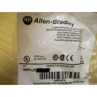 Allen Bradley 800FP-LF0 Amber Button 800FP-LFO