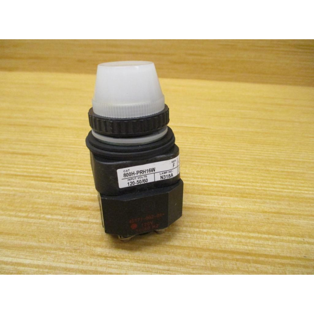 Allen Bradley 800H-PRH16W Push-To-Test Pilot Light 800HPRH16W - New No Box Allen Bradley 800H-PRH16W Push-To-Test Pilot Light 800HPRH16W - New No Box