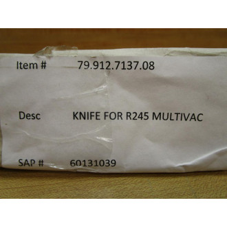 Multivac 79.912.7137.08 Replacement Blade 60131039 - New No Box