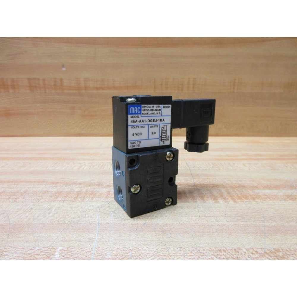 Mac Valves 45A-AA1-DGEJ-1KA Solenoid Valve 45AAA1DGEJ1KA - New No Box
