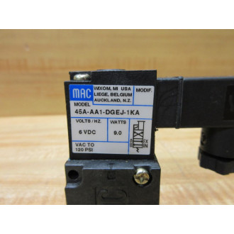 Mac Valves 45A-AA1-DGEJ-1KA Solenoid Valve 45AAA1DGEJ1KA - New No Box