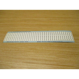 Brady WM-2 Number 2 Wire Marker WM2 (Pack of 25)