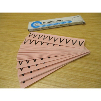 Stranco AM1-V Letter "V" Label AMI-V (Pack of 25)