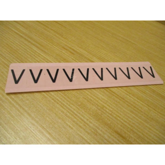 Stranco AM1-V Letter "V" Label AMI-V (Pack of 25)