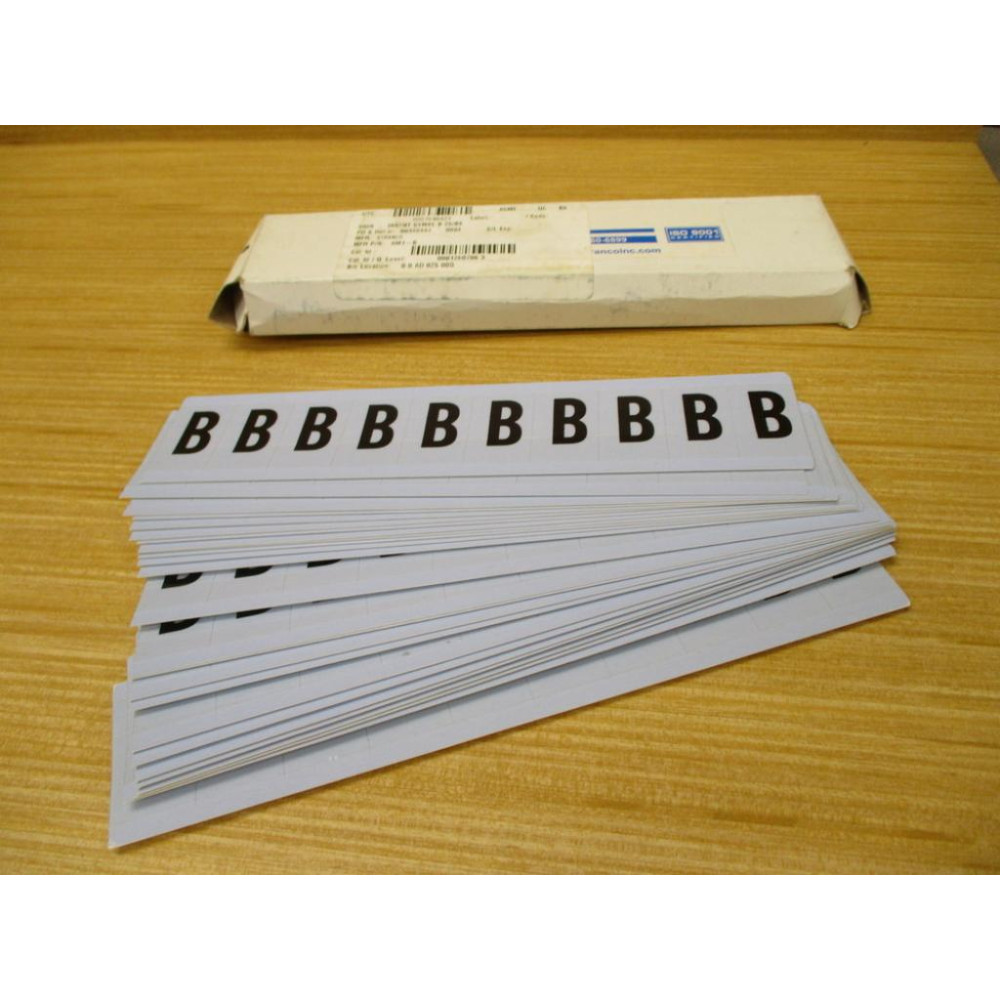 Stranco AM1-B Letter "B" Label AMI-B (Pack of 25)