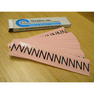 Stranco AM1-N Letter "N" Label AMI-N (Pack of 25)