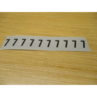 Stranco AM1-7 Number 7 Label AMI-7 (Pack of 25) - New No Box